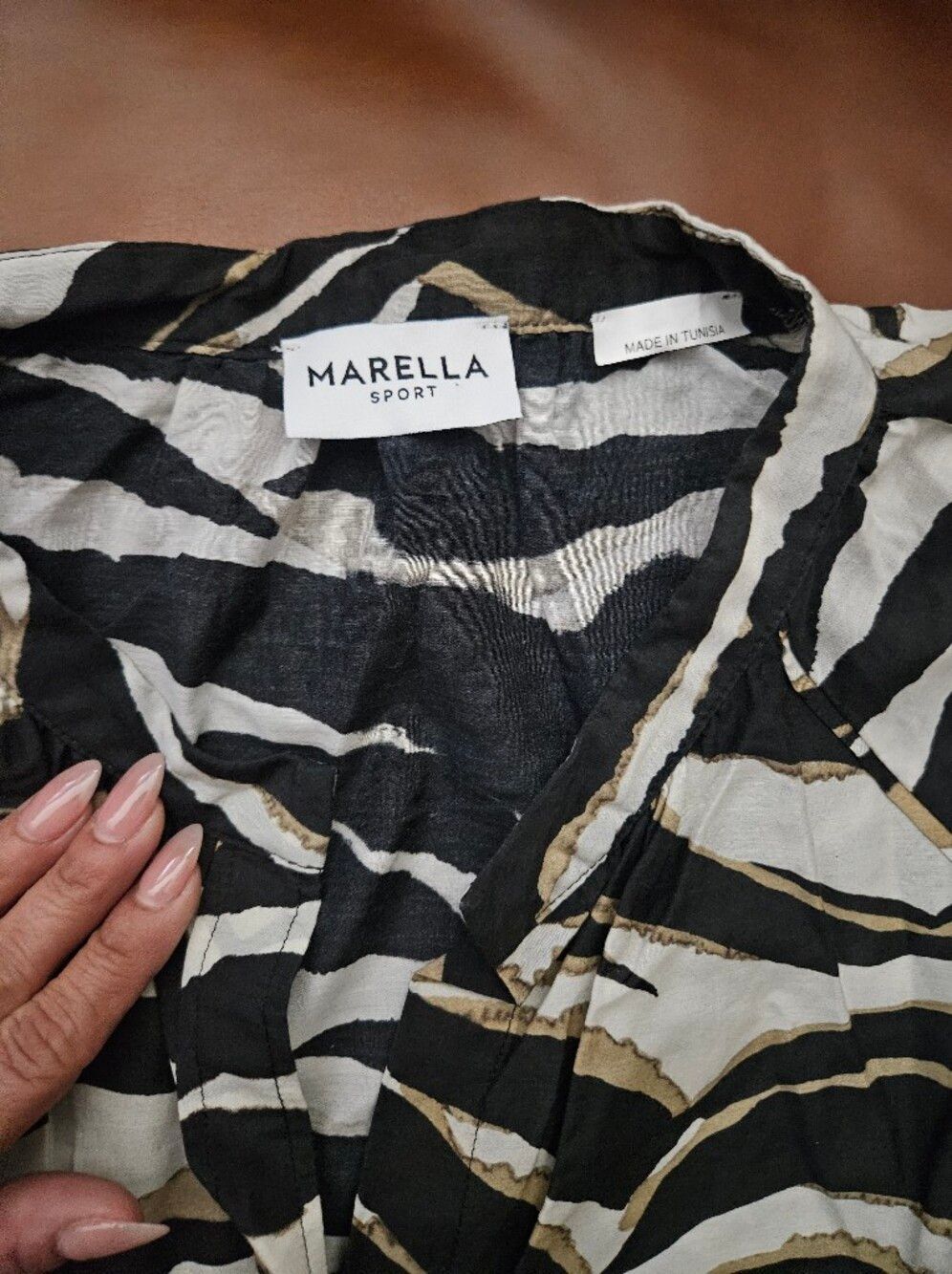 Marella Sport Baltico Black Animal Print Shirt - Picture 5 of 10